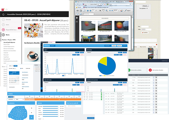 Ecrans applications UP6LOAD